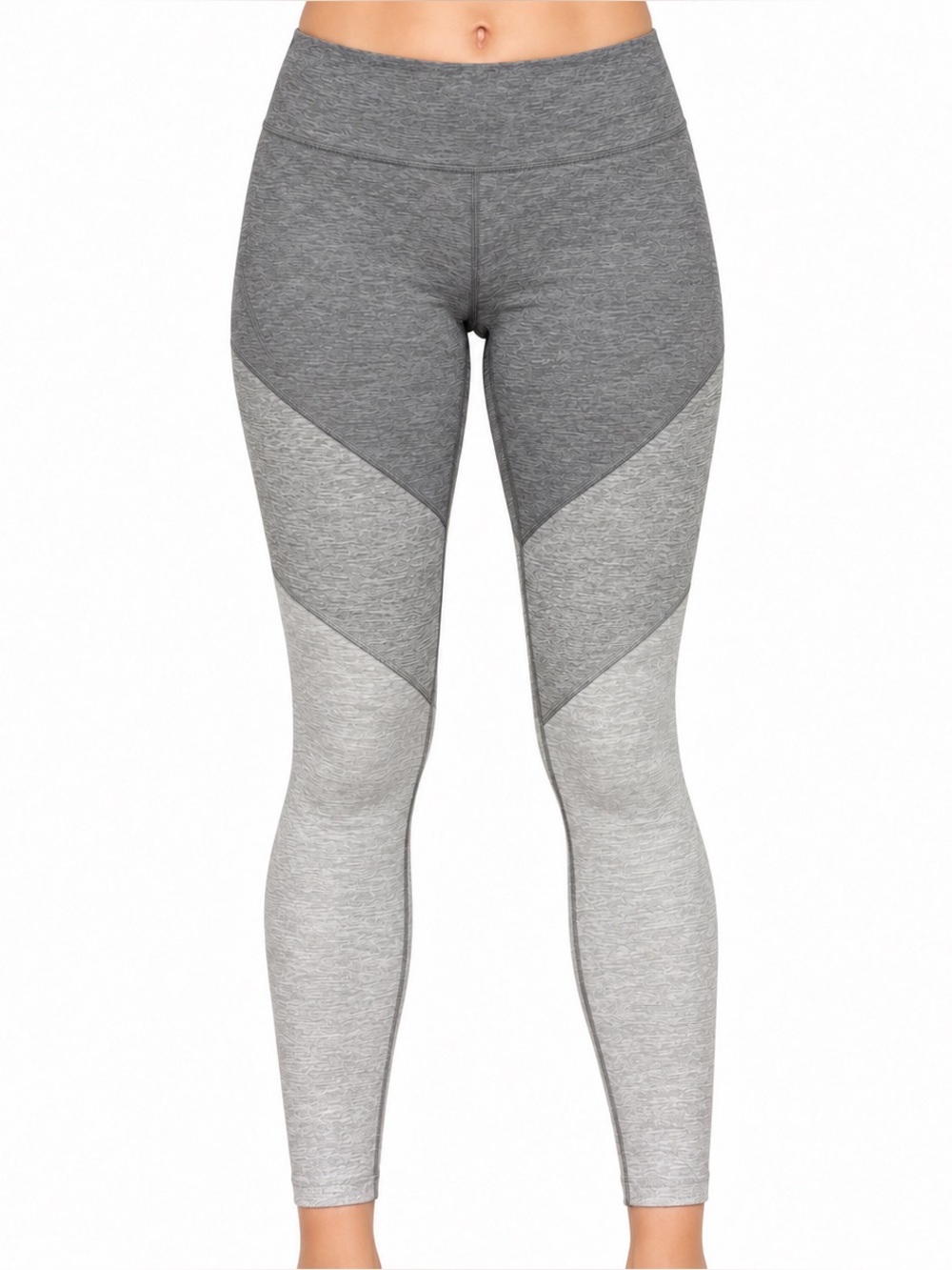 Outdoor Voices Springs 7/8 Gray Colorblock Compression Leggings Small